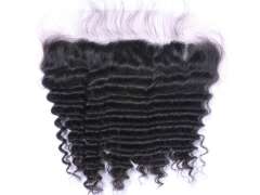 Benita Hair Quality Natural Black 13*4 Transparent Lace Frontal Deep Wave Lace Frontal Piece