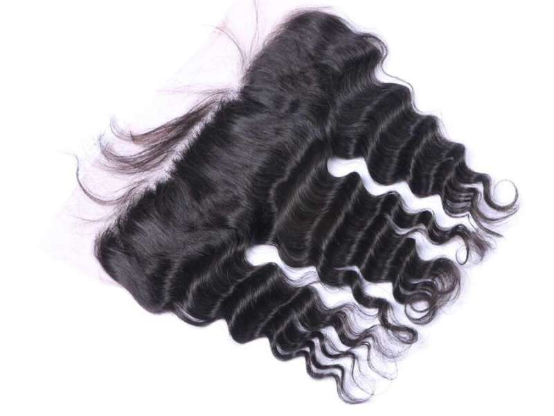 Benita Hair Quality Natural Black 13*4 Transparent Lace Frontal Deep Wave Lace Frontal Piece