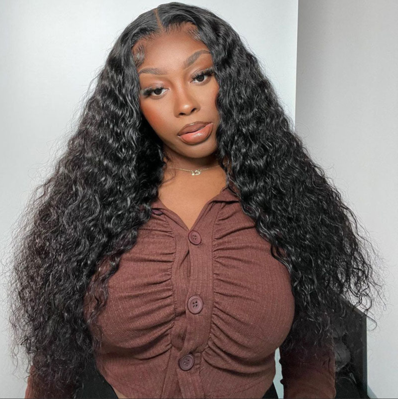 Benita Hair Water Wave Virgin Human Hair 13x4 13x6 HD Full Lace Frontal Human Hair Wigs Free Part