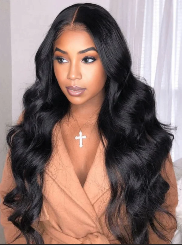Benita Hair Body Wave Free Part 13x4  Pre-plucked Hairline Transparent Lace Front Human Hair Wig (150% / 180% / 200% / 250% )