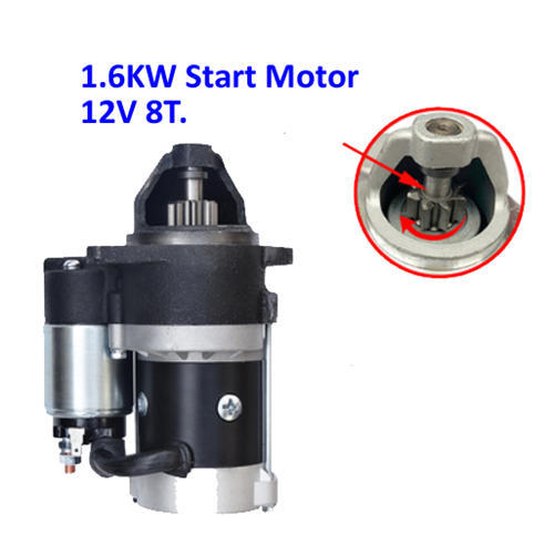 Big Power 1.6KW 12V 8T. Start Motor For Model 192F 195F 198F 1100F Single Cylinder Small Air Cooled Diesel Engine