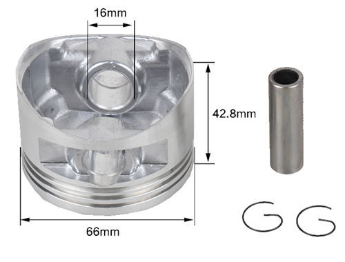Piston Kit(W/. Rings Pin Circlip) Fits For Yamah Gasoline Enigne Model MZ175 166F EF2600 Spare Parts