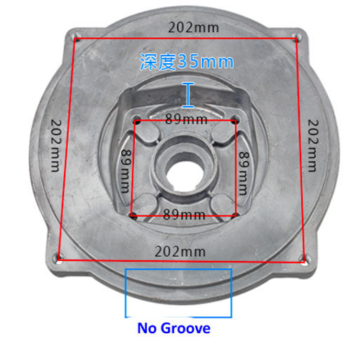 Pump Housing Cover(Type E) 89MM Mgt. Hole CD Fits For Gasline Or Diesel Engine Powered 4 Inch Aluminum Water Pump