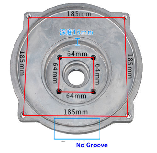 Pump Housing Cover(Type B) 65MM Mgt. Hole CD Fits For Gasline Or Diesel Engine Powered 4 Inch Aluminum Water Pump