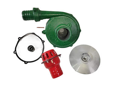 2 In. High Lift Cast Iron Water Pump Whole Kit Including Housings Impeller Hose Pipe Inlet Outlet Fits 196CC 212CC Gasoline Engine With 18MM Thread Shaft
