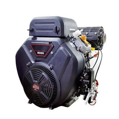 WSE-R999 999CC 24KW 36HP V-Twin Double Cylinder Horizontal Shaft Gasoline Engine Used For Generator, Water Pump, Boat ,Cleaning Machine, Ride On Lawnmover Etc