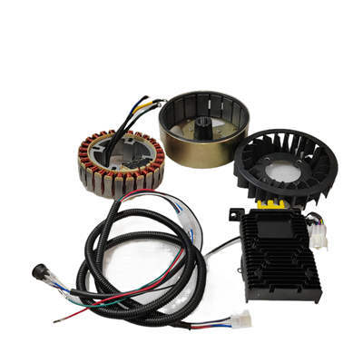5000W PMG 72V DC Generator (Rotor+Stator) With Automatic Controller and Switch Cable And Cooling Fan Kit