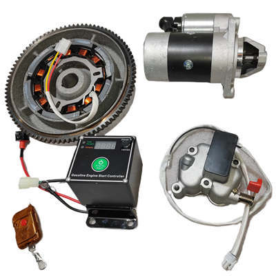 New Model Electric Start Kit( With New Flywheel, Stater, Controller Box)Fits 170FA 173FA L40 L48 4HP 5HP 211CC 247CC Small Air Cool Diesel Engine With Remote Start Function