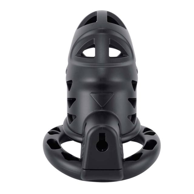 Rattlesnake Plastic Chastity Cage With Anal Plug Harness