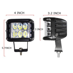 Square 60W CREE CHIP LED WORK LGIHTS FOR Offroad 4WD SUV