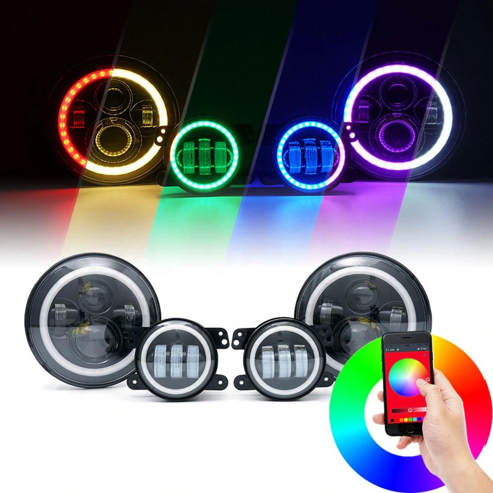 rgb led headlight conversion kit