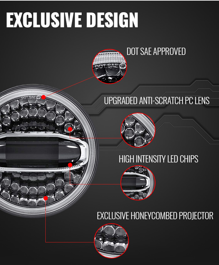 Harley Davidson Led Headlights Design