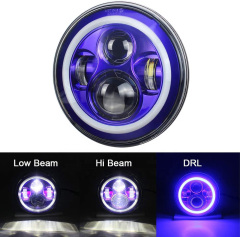 7 inch Led Blue Halo Lights for Jeep Wrangler JK Blue Halo Headlights Jeep Wrangler Conversion Kits