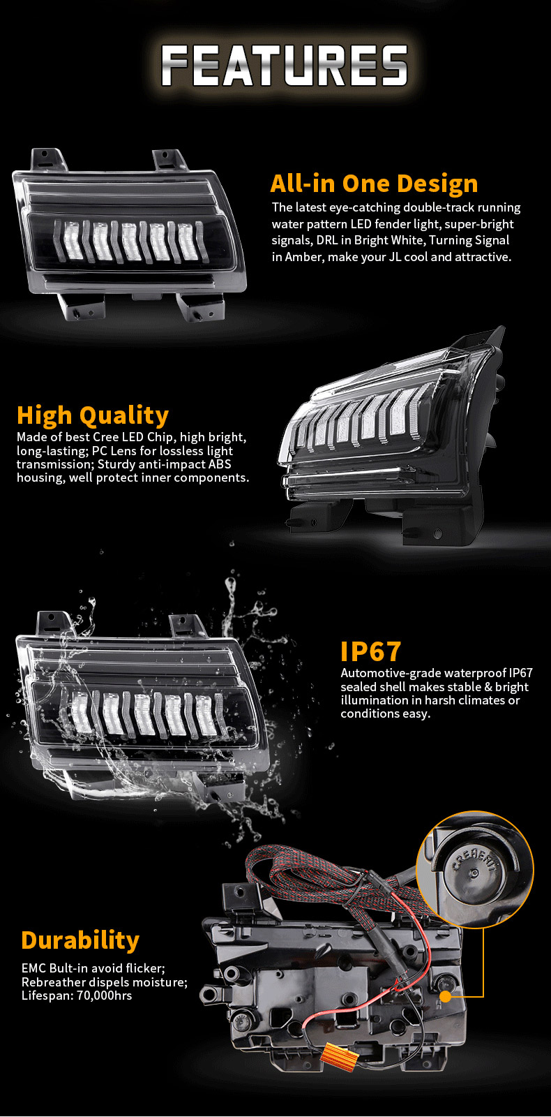 Jeep JL Sequential Turn Signals Features