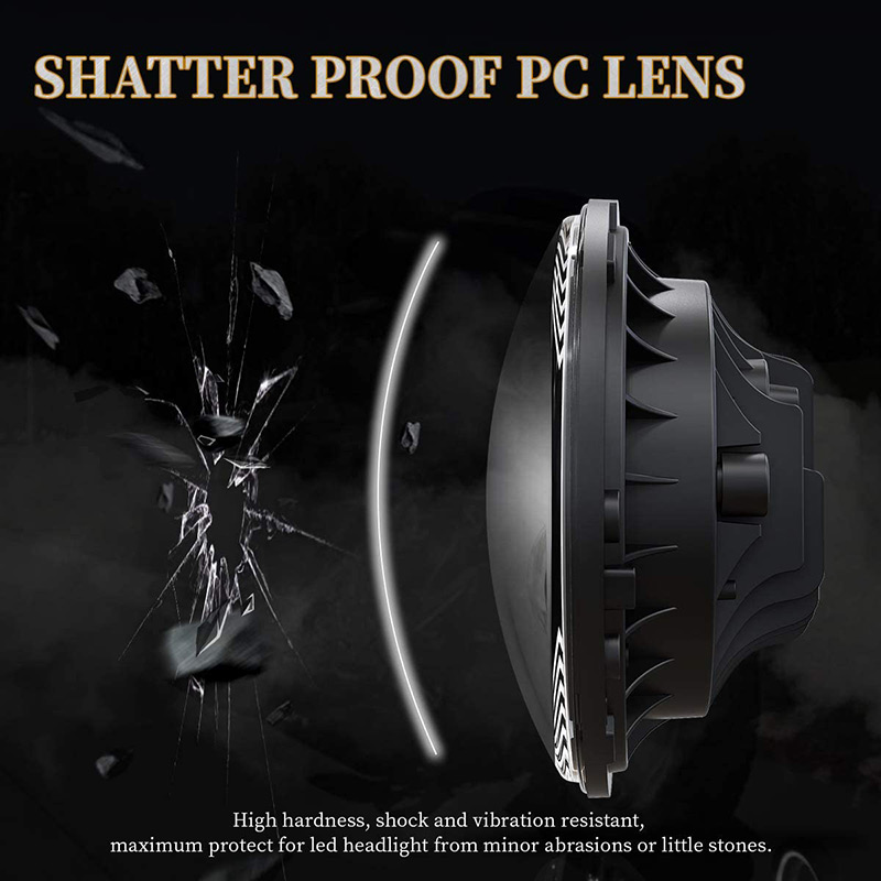 7 inch led headlight pc lens