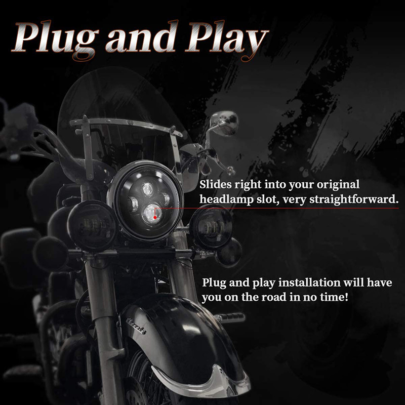plug and play 7 led headlights