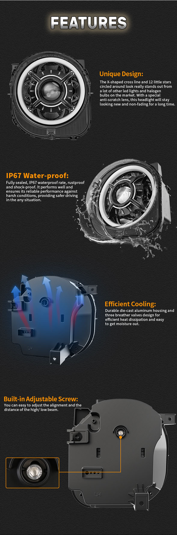 Features of Jeep Renegade Led Headlights