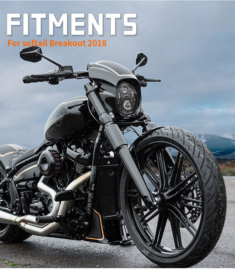 Harley Davidson Breakout Led Headlight Fitment