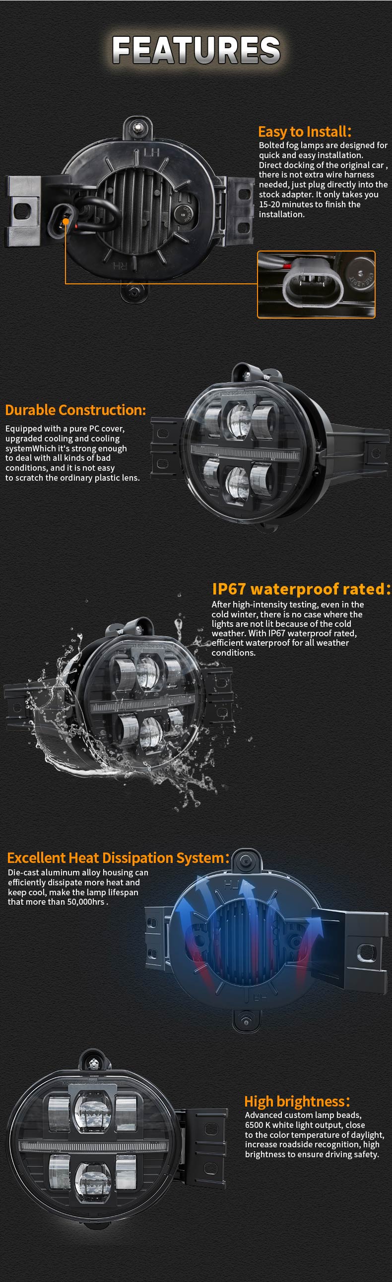 Features of Dodge Durango Fog Light Assembly Replacement