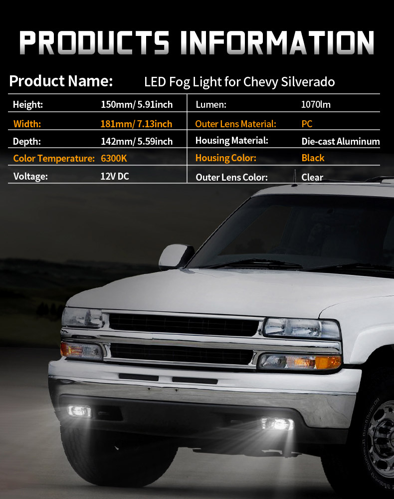 Chevy Silverado 1500 Fog Light Kit