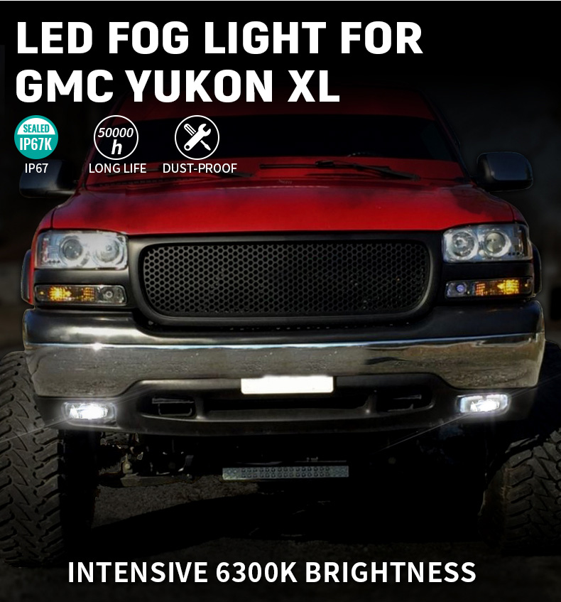 6300K GMC Yukon Fog Light Assembly Replacement
