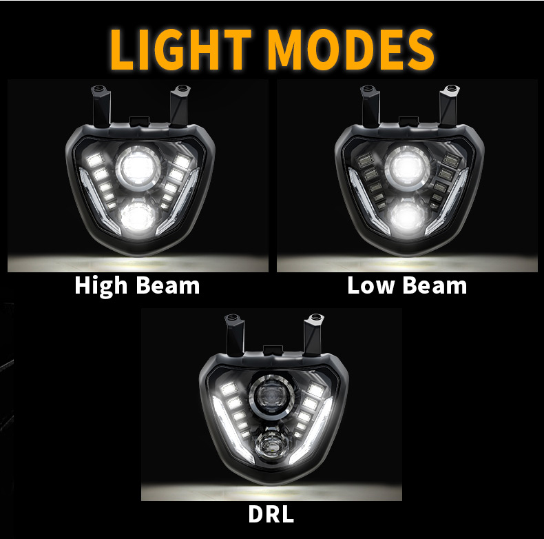 Yamaha MT 07 Led Headlight Beam Modes