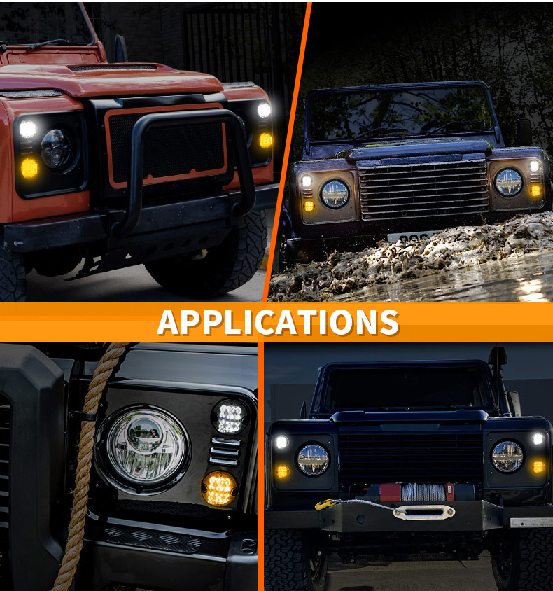 1990-2016 Land Rover Defender Indicator Lights Application