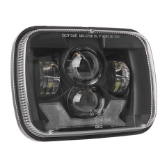 5x7 Led Projector Headlights 1984-2001 Jeep Cherokee XJ Led Headlights with High Low Beam DRL Turn Signals