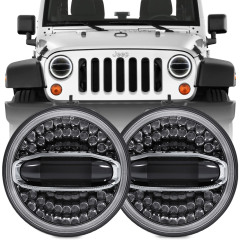 7 inch Round Jeep Jk Oem Led Headlights with Halo Lights Jeep Jk Factory Led Headlights Assembly