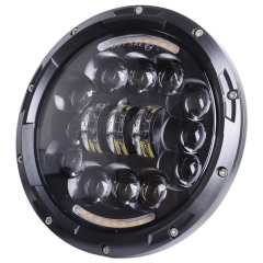 7'' round Jeep jk aftermarket headlights 2007-2018 with high low beam and drl