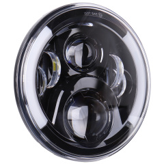 For Jeep Wrangler JK CJ TJ Headlight with Yellow Turning Signal Two Style Optional 7