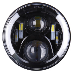 For Jeep Wrangler JK CJ TJ Headlight with Yellow Turning Signal Two Style Optional 7