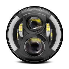 For Jeep Wrangler JK CJ TJ Headlight with Yellow Turning Signal Two Style Optional 7