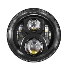 50w DOT SAE 7'' Round Jeep Wrangler JK Led Headlight Projector with High Low Beam