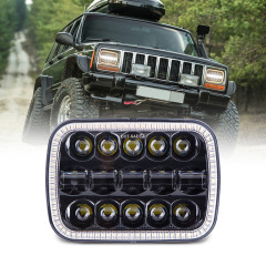 5x7 inch led headlight for GMC/Chevrolet headlamp with halo for jeep cherokee xj parts led lights