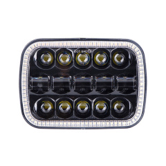 5x7 inch led headlight for GMC/Chevrolet headlamp with halo for jeep cherokee xj parts led lights