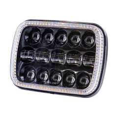 5x7 inch led headlight for GMC/Chevrolet headlamp with halo for jeep cherokee xj parts led lights