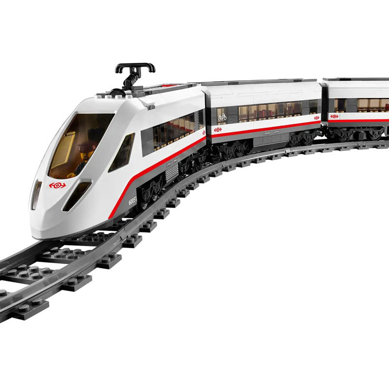 【Special Price】02010 City Series High-Speed Passenger Train Building Blocsk 610pcs Bricks 60051 Ship From China