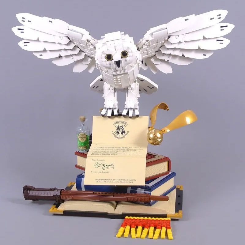 KING 99066 Movie & Games Series Hogwarts Icons Collectors' Edition Hedwig Building Blocks 3010pcs Bricks 76391 from Europe 3-7 Days Delivery