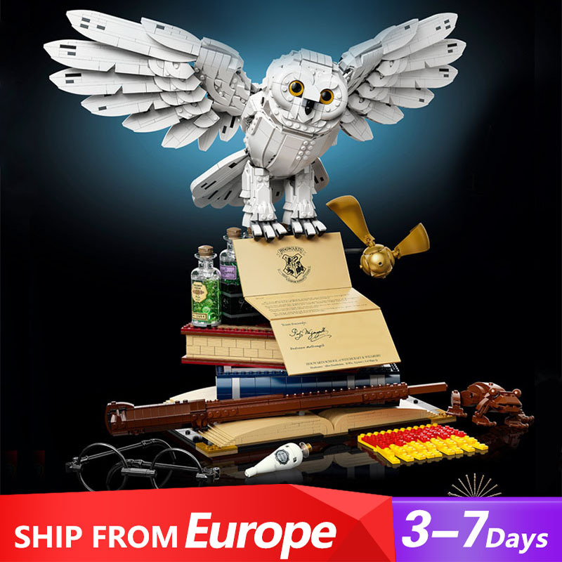 KING 99066 Movie & Games Series Hogwarts Icons Collectors' Edition Hedwig Building Blocks 3010pcs Bricks 76391 from Europe 3-7 Days Delivery