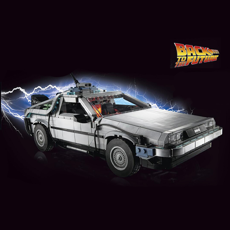 KING 99998 DeLorean DMC-12  Back to the Future Time Machine Creaotr 10300 Building Block Brick 1872±pcs from China