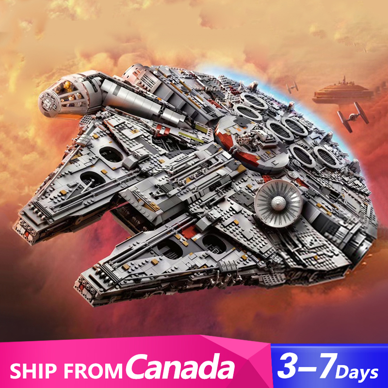 Customized XQ003 UCS Millennium Falcon Star Wars 75192 Holder Optional Building Block Brick 7258±pcs from Canada 3-7 Day Delivery