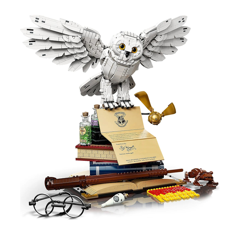[Pre-sale by 12th] KING 99066 Movie & Games Series Hogwarts Icons Collectors' Edition Hedwig Building Blocks 3010pcs Bricks 76391 from Europe 3-7 Days Delivery