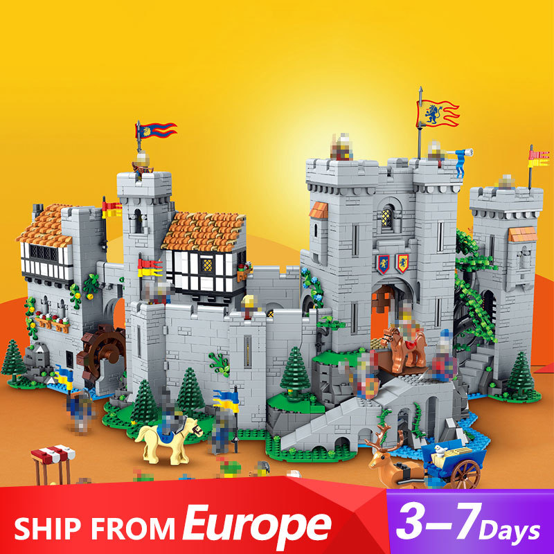 KING 85666 Lion Knight's Castle Creator Modular Building 10305 Building Block Brick Toy 4514±pcs Ship From USA 3-7 Days Delivery