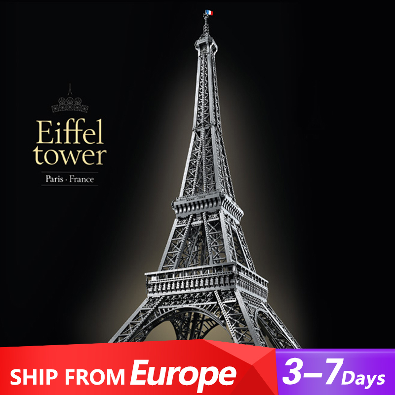 Custom 10001 Creator Expert Eiffel Tower Buildings 10307 Building Block Brick Toy 10001±PCS From Europe 3-7 Day Delivery.