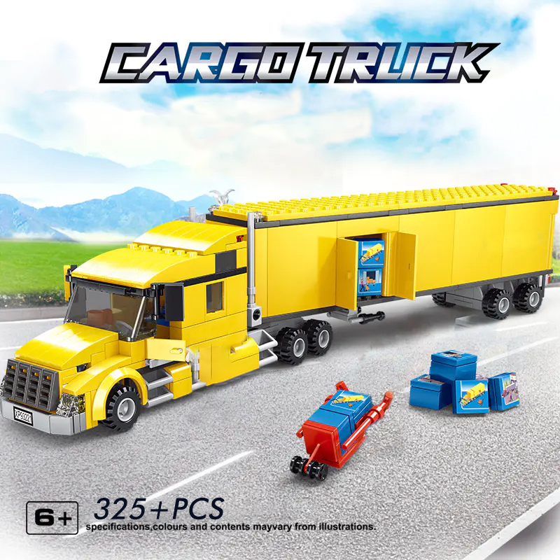 Custom X19068 City Car LE-GO City Truck Building Block 325±pcs 3221 Brick from China