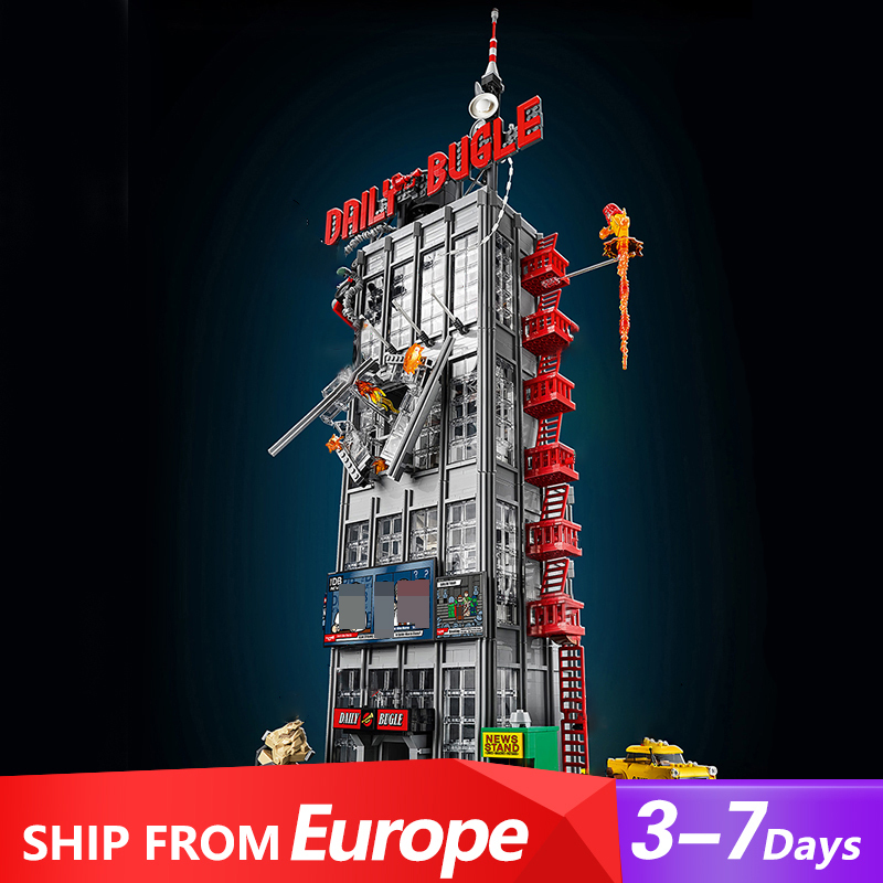 LJ1299/78008 Super Hero Series Daily Bugle Building Blocks 3772pcs Bricks Toys 76178 from Europe 3-7 Days Delivery.