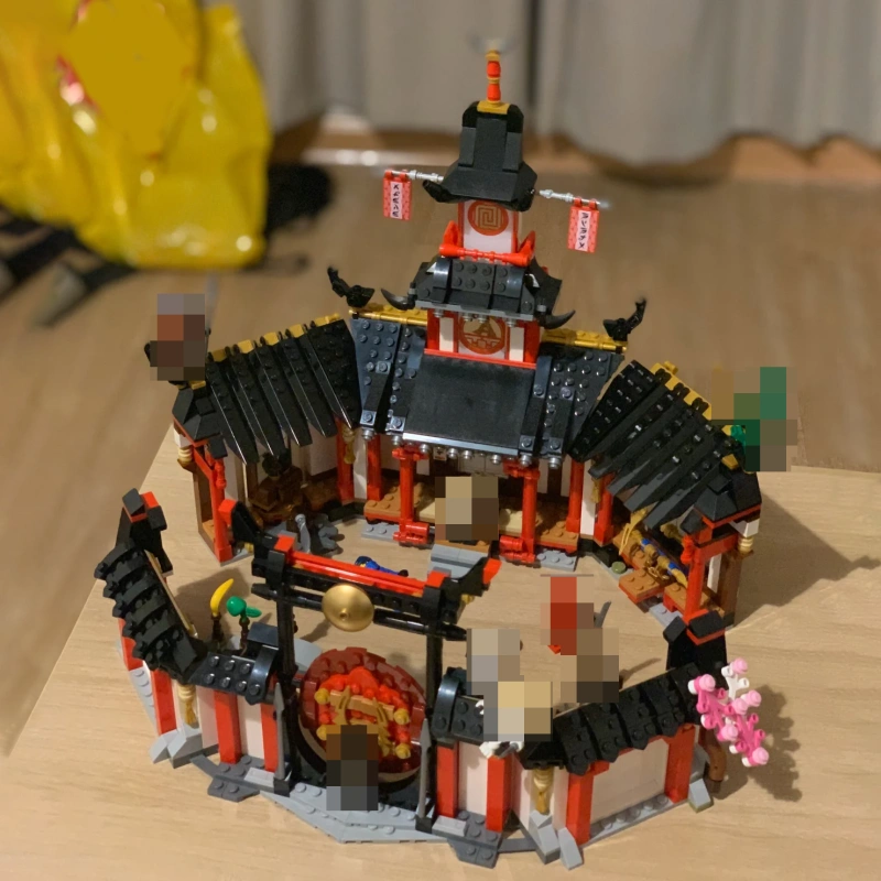 Custom 90015 Ninjago Monastery of Spinjitzu Buildinng Blocks 1070±pcs Bricks 70670 from China.