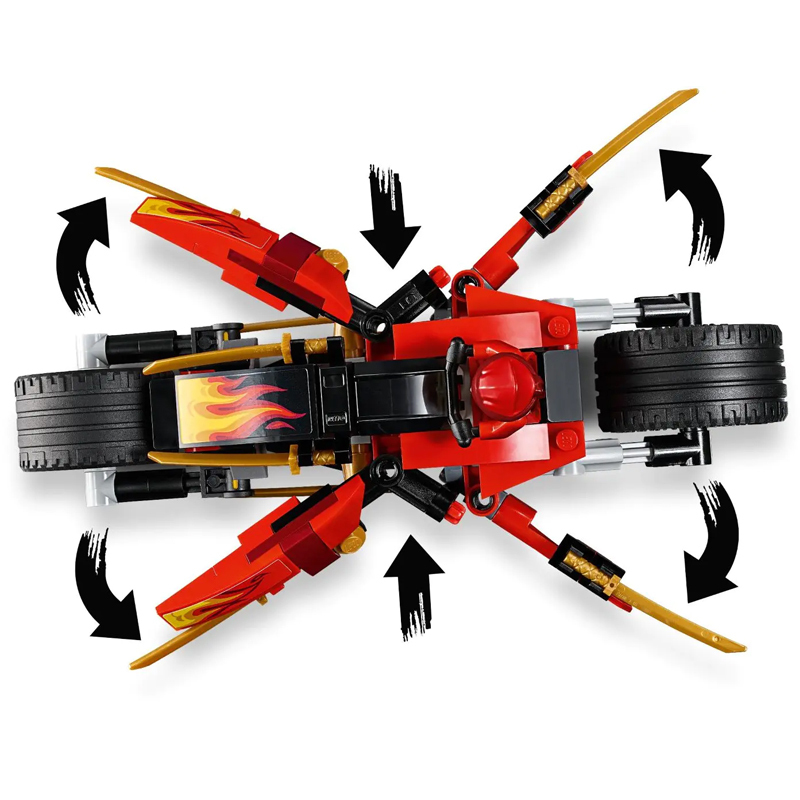 Ninjago Kai's Blade Cycle & Zane's Snowmobile 70667 Building Blocks 376± Bricks from China.