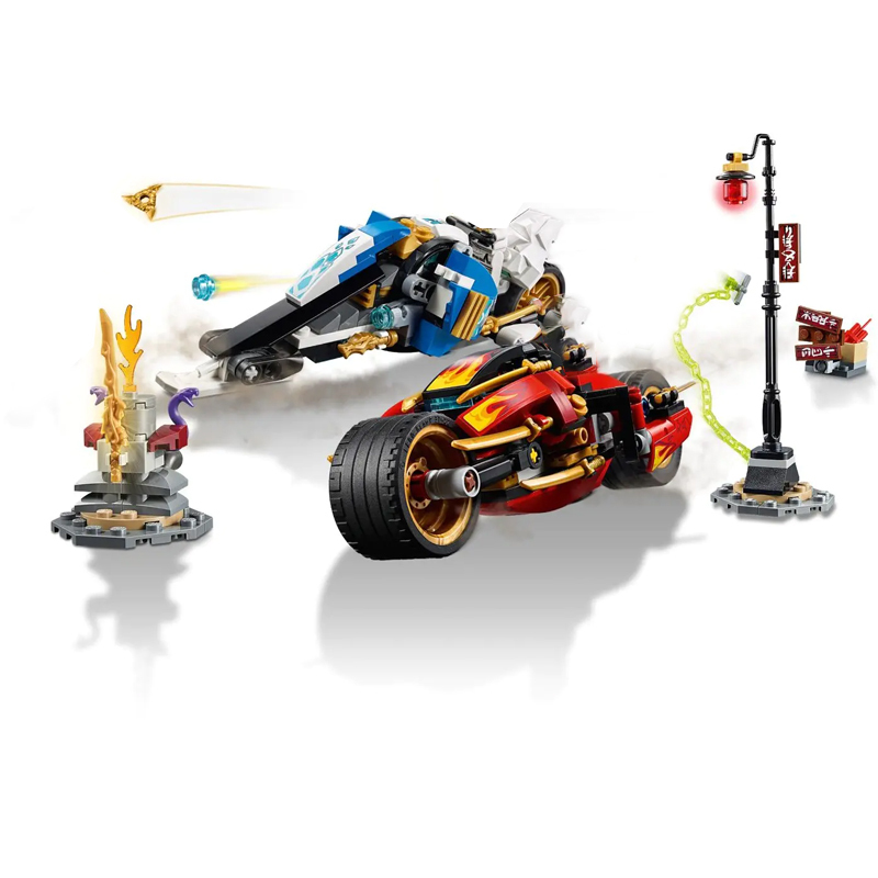 Ninjago Kai's Blade Cycle & Zane's Snowmobile 70667 Building Blocks 376± Bricks from China.